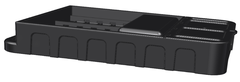 Castellated wall design for plastic product